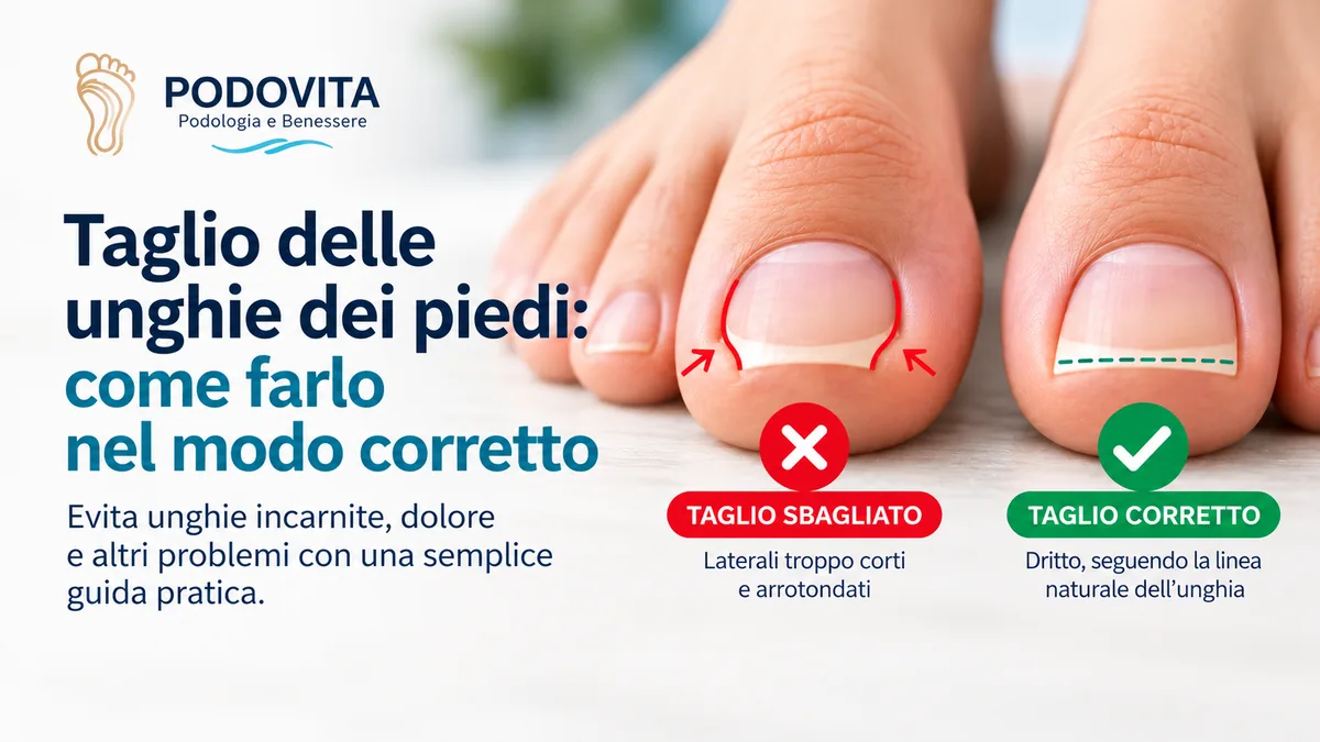come tagliare le unghie dei piedi